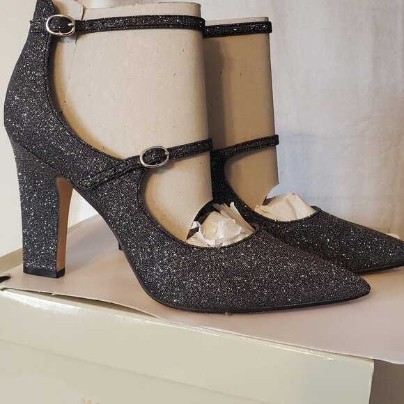 Marc Fisher "Kairi" Gray glittery shoes Size 9.5 - Picture 1 of 8